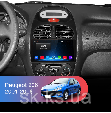 Junsun 4G Android магнітола для Peugeot 206 2001 - 2008