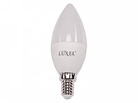 Лампа C37 4W 220V E14 свеча 4000K (044-NE) Luxel led, нейтральный свет, светодиодная Люксел лампочка свечка