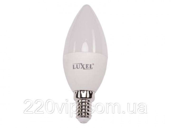 Лампа C37 4W 220V E14 свічка 4000K (044-NE) Luxel led, нейтральне світло, світлодіодна Люксел-лампочка-свічка