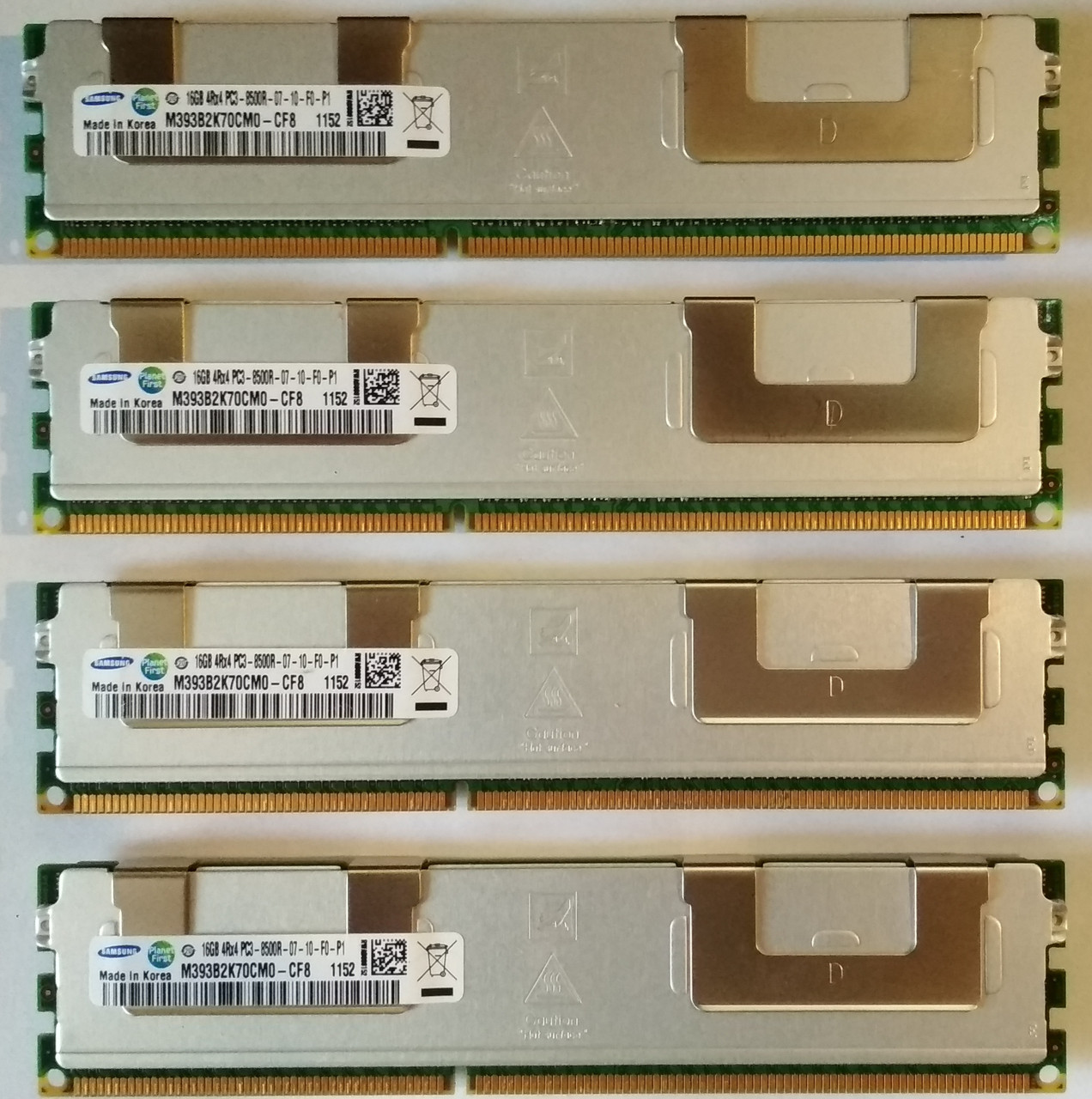 64Gb 4*16gb DDR3 1066 PC3 8500R 4Rx4 Samsung RAM Серверна пам'ять