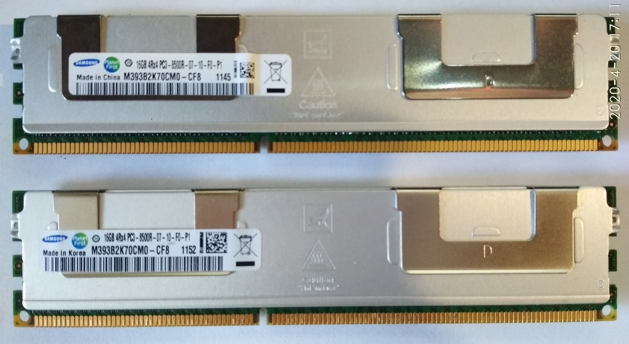 32 gb 2x16gb DDR3 1333 Samsung PC3 10600R REG ECC RAM Серверна пам'ять, фото 1