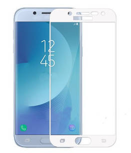 Захисне скло 3D White для Samsung Galaxy J3 (2017) J330 біле