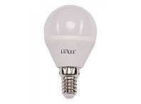 Лампа G45 6W 220V E14 4000K (056-NE) Luxel led, нейтральне світло, світлодіодна Люксел лампочка кулька