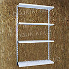 Стелаж настінний поличковий Н1450х1200 мм ТИП 1, настінний стелаж без панелей, металевий торговий стелаж на стіну з полками, фото 3