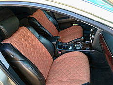 Накидки на сиденья автомобиля AVторитет передний комплект ШИРОКИЕ в салоне Mitsubishi 3