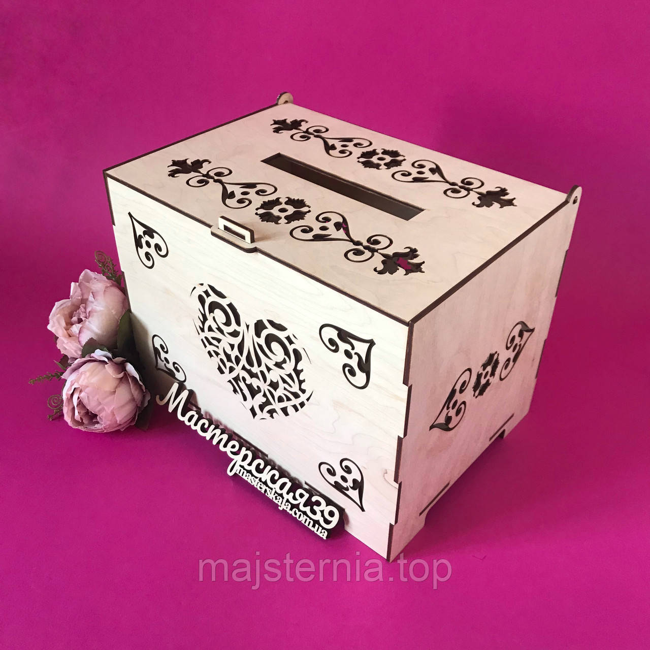 Коробка для грошей весільна «Серце»