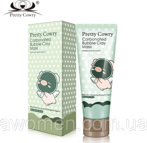 Уцінка! Киснева маска Pretty Cowry Care Carbonated Bubble Clay Mask 80 g (пом'ята коробка)