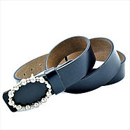 Шкіряний ремінь Weatro nw-zh3k-0065 Синій, фото 2