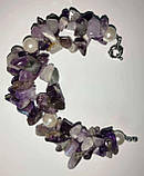 Браслет з аметистом і перлами, фото 7