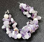 Браслет з аметистом і перлами, фото 2