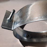 Хомут для крепления труб d 120 мм из оцинкованной стали