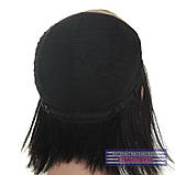 Перука з натурального волосся на сітці - система Edith HH чорного кольору, фото 8