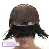 Найлегша перука з натурального волосся на сітці - система Bonnie HH трохи світліший за чорний колір, фото 7