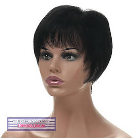 Найлегша перука з натурального волосся на сітці - система Bonnie HH трохи світліший за чорний колір