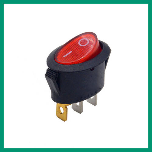 Выключатель KCD1-101 ON-OFF 3Pin 25*17мм с подсветкой (ID#1164608707 ...