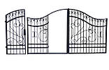 Ковані ворота з вбудованою хвірткою "Елегія", фото 3