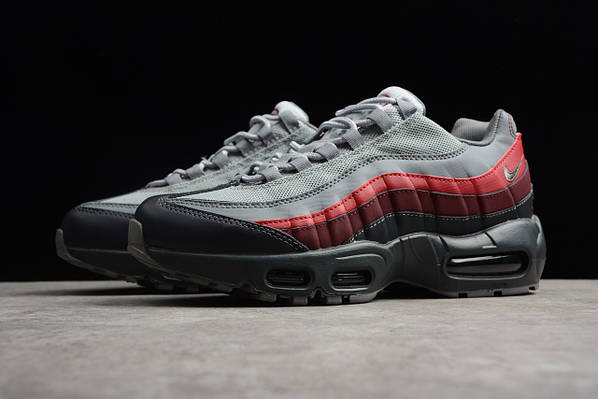 Air max 95 red black cheap grey