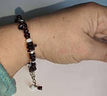 Браслет із натуральним гранатом, фото 3
