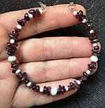 Браслет із натуральним гранатом, фото 10