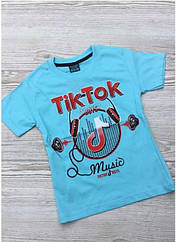 Футболка котонова Tik Tok для хлопчиків Розміри 3-7 років Туреччина