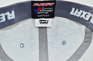 Кепка фулка Flexfit Levi's 56-58 см сіра (F 0919-110), фото 3