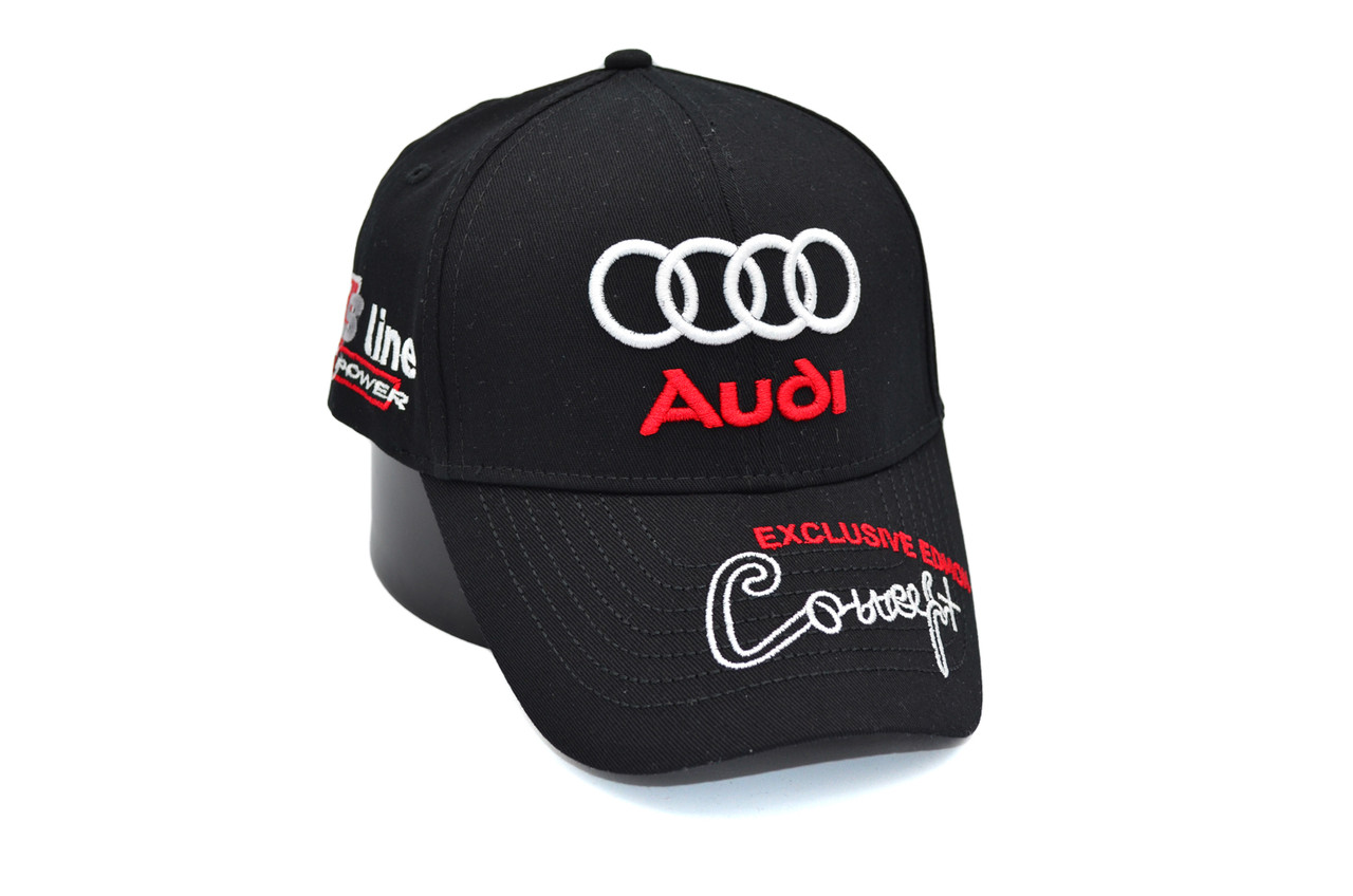 Кепка Fang з автомобільним логотипом Audi чорна (C 0919-115)