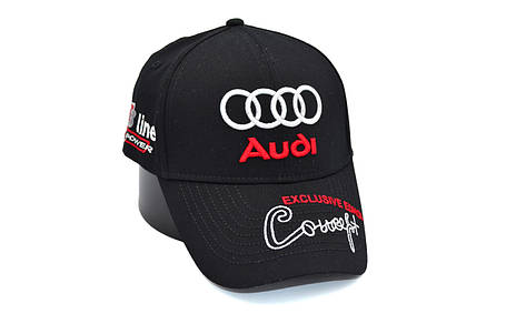 Кепка Fang з автомобільним логотипом Audi чорна (C 0919-115), фото 1