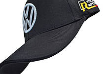 Кепка Sport Line з автомобільним логотипом Volkswagen чорна (S 0919-120), фото 3