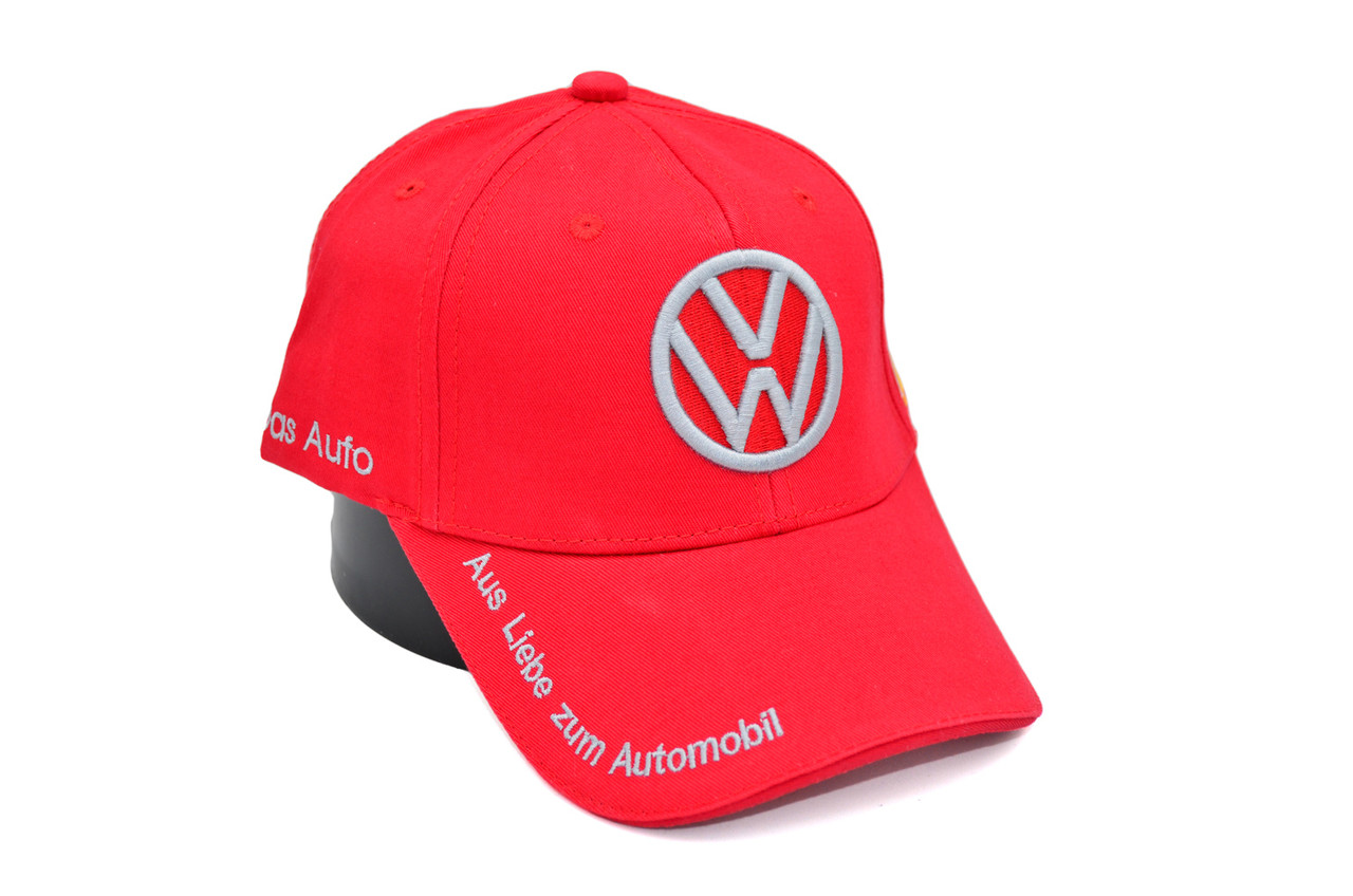Кепка Sport Line з автомобільним логотипом Volkswagen червона (S 0919-122)