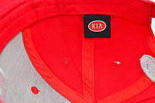 Кепка Sport Line з автомобільним логотипом KIA червона (S 0919-128), фото 2