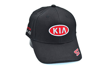 Кепка Sport Line з автомобільним логотипом KIA чорна (S 0919-129), фото 1
