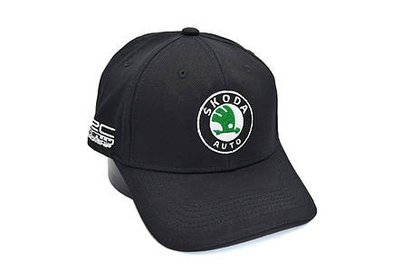 Кепка Sport Line з автомобільним логотипом Skoda чорна (S 0919-135), фото 1