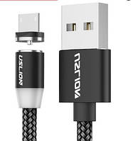 Магнитный USB- Micro кабель для быстрой зарядки USLION