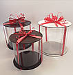 Коробка для торта 30 * 25 см Прозора коробка для торта тубус Паковання для торта тубус, фото 7