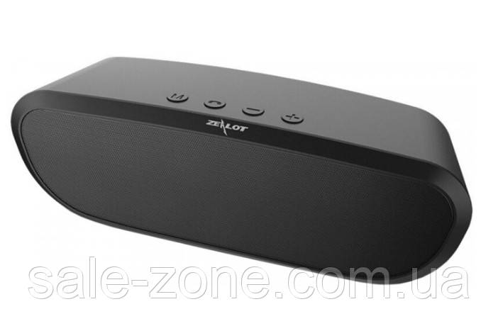Бездротова стерео колонка Zealot S9 Bluetooth (Black)