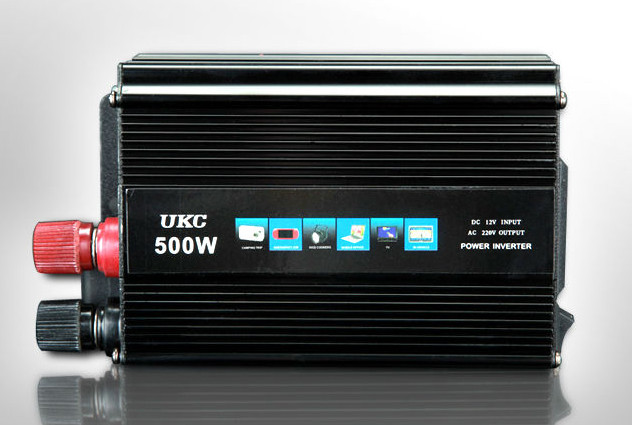 Перетворювач UKC авто інвертор 12V-220V 500W