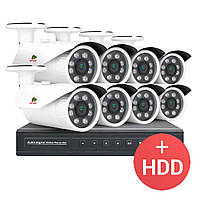 2.0MP Набор для улицы PRO AHD-26 8xCAM + 1xDVR + HDD