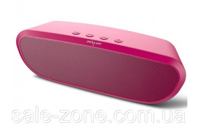 Бездротова стерео колонка Zealot S9 Bluetooth (Pink)