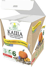 Каша  Вівсяна 6-видів злаків із зернами льону,кунжуту,гарбузового насіння 12 пакетів по 38г швидкого