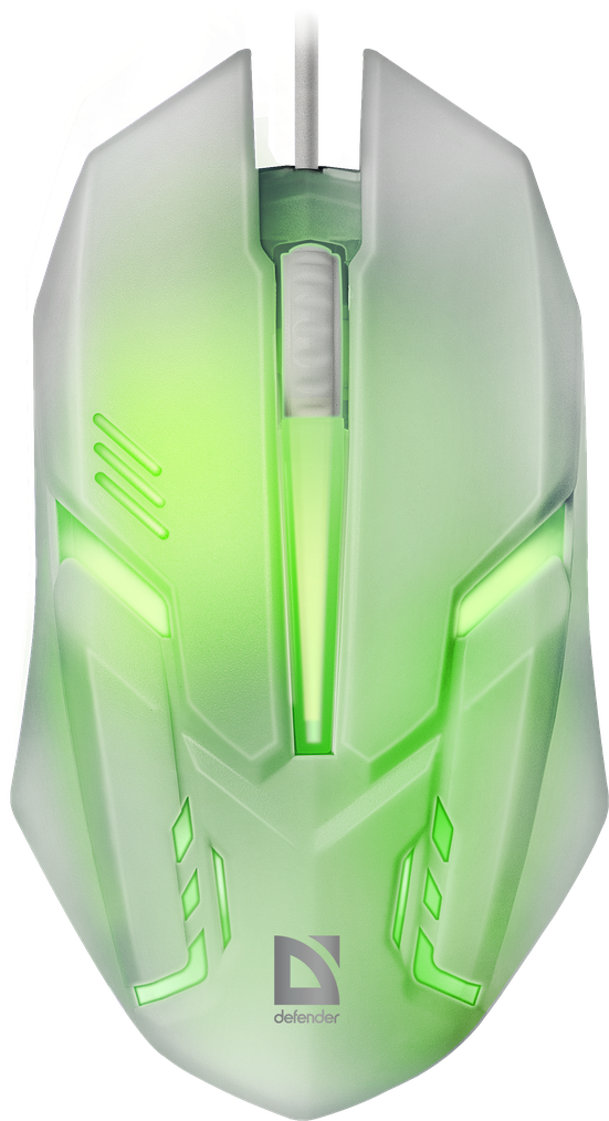 Провідна оптична миша Defender Cyber MB-560L 7цветов,3кнопки,1200dpi,білий