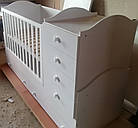 Дитяче ліжечко-трансформер із комодом 3в1 "Діона" Angel baby, фото 3