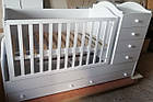 Дитяче ліжечко-трансформер з комодом, ящиками і маятником 3в1 "Діона" baby Angel, фото 4