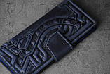 Шкіряний гаманець ручної роботи, якісний клатч-гаманець, фото 3