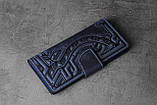 Шкіряний гаманець ручної роботи, якісний клатч-гаманець, фото 2