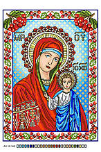 Схема на канві (А-4) Ікона Казанської божественної матері