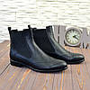 Черевики челсі чоловічі шкіряні, колір чорний, фото 2