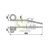 Палець пружинний мотовіл Claas (каталажний номер 800021) , фото 3