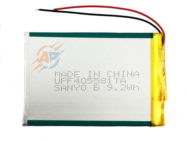 Акумулятор 2500mAh 3.7 v 405581 SANYO для планшетів та електронних книг