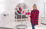Кругле Селфі Дзеркало / Beauty Mirror / Кругле Селфи Дзеркало / Selfie mirror SHOWplus SM-03 silver, фото 8