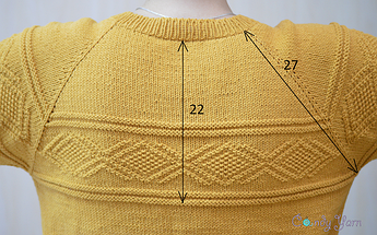 Джемпер з Alize cotton gold. Реглан зверху. Докладний МК